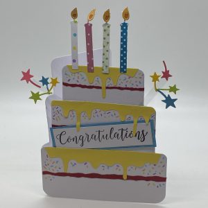 Tiered Cake Shaped Card