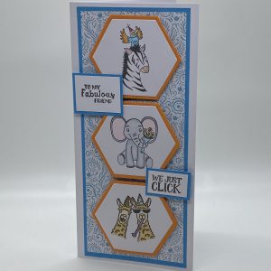 To My Fabulous Friend We Just Click Slimline Card