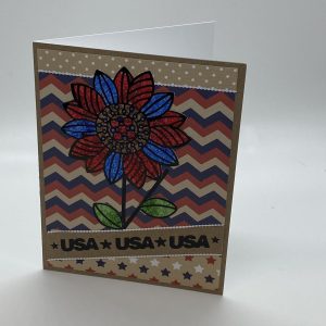 USA Glitter Card