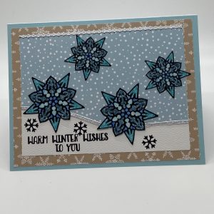 Warm Winter Wishes To You Glitter Card