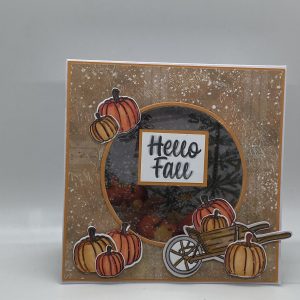 Window Hello Fall Card