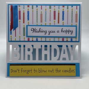 Wishing You A Happy Birthday Cut Out Card