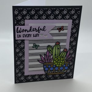 Wonderful In Every Way Glitter Card