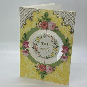 You Make Me Smile Twirling Card