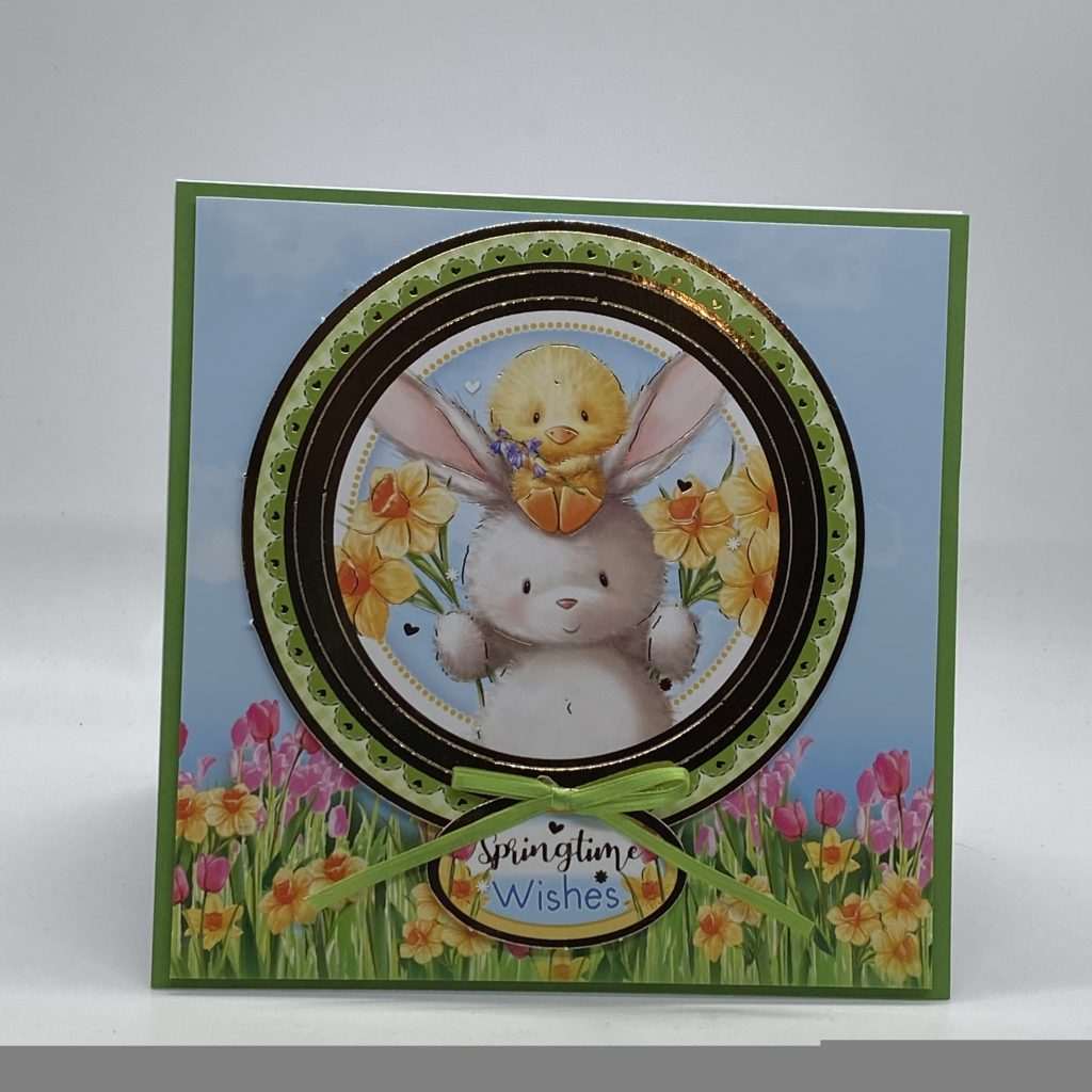 Bunny And Duck Easter Card