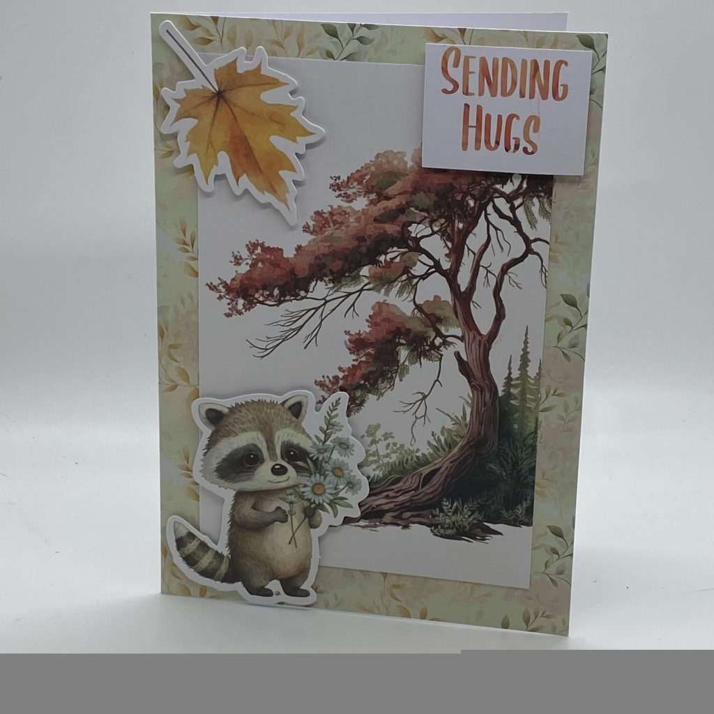 Racoon Thinking Of You Card