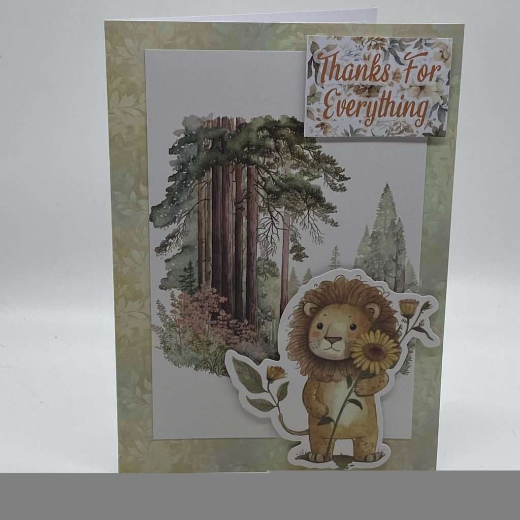 Lion Thank You Card