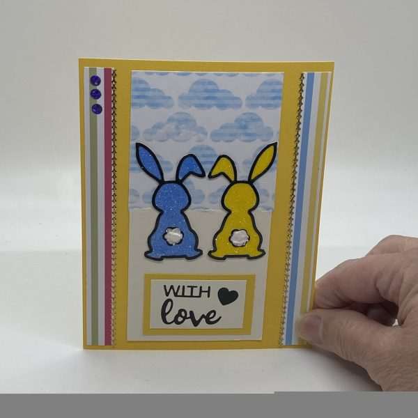 Love Bunny Glitter Card