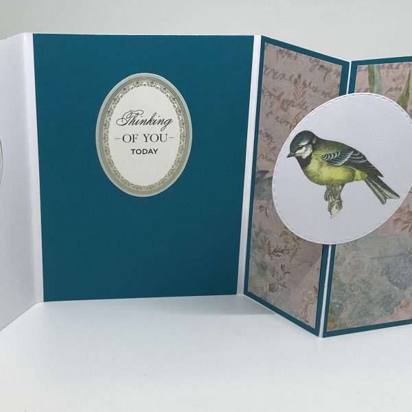 Trifold Thinking Of You Today With Bird Card - Image 3