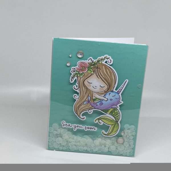 Mermaid Shaker Card