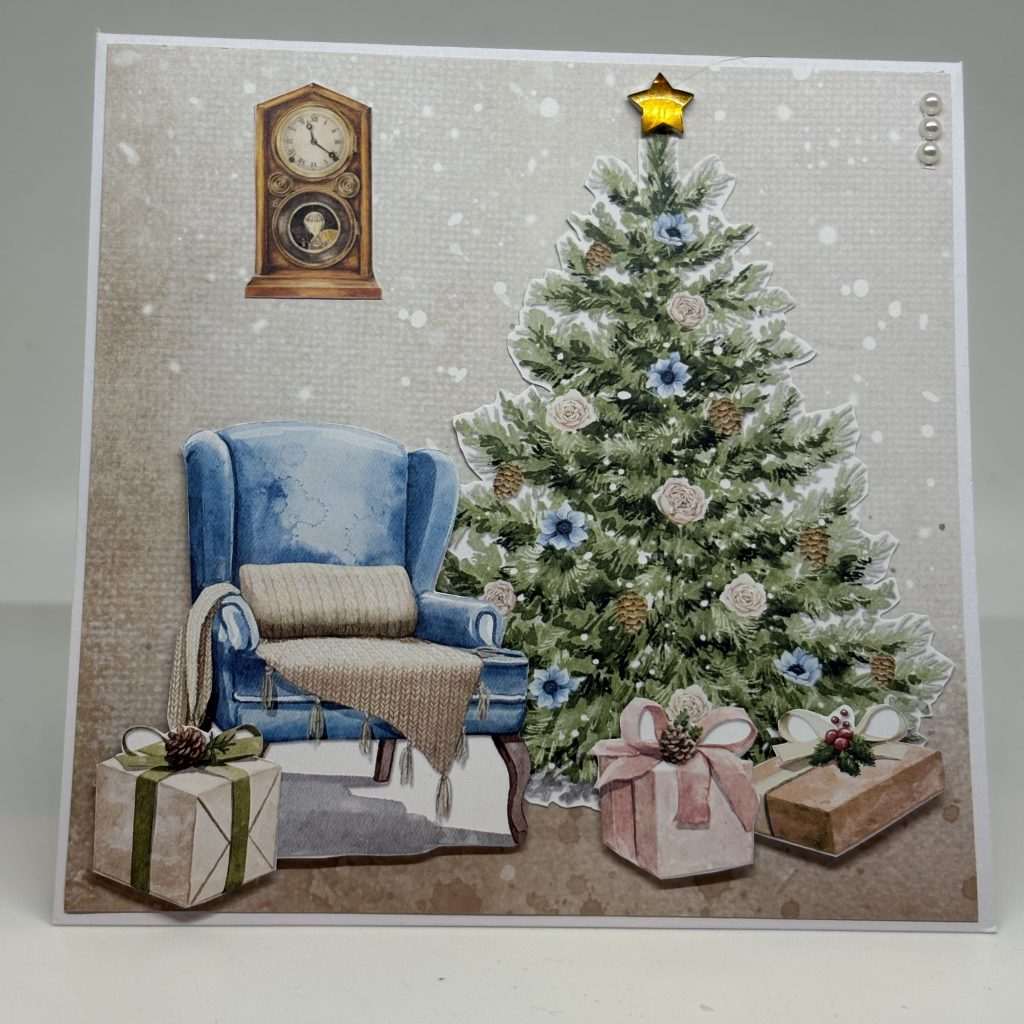 Cozy Christmas Tree With Presents Christmas Card