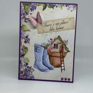 Garden Boots And Flower Pot Card