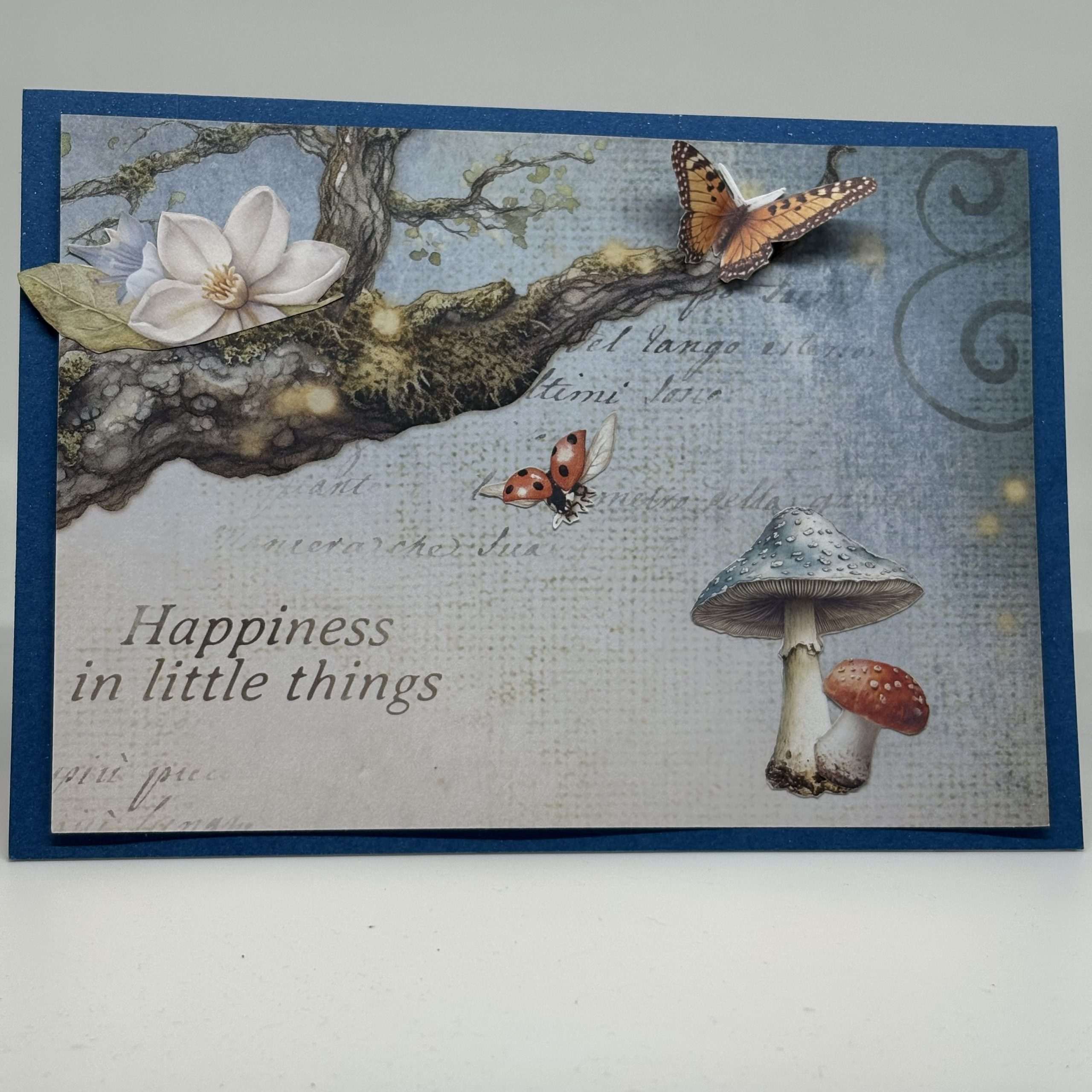 Tree Limb And Mushrooms Thank You Card