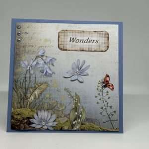 Forest Floor In Blue Inspirational Card