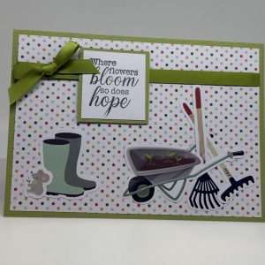 Gardening Supplies With Mouse Inspirational Card