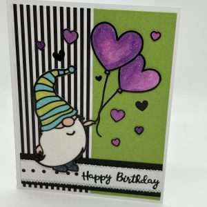Gnome Glitter Birthday Card