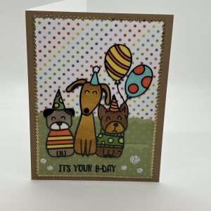 Party Adorned Glitter Birthday Card