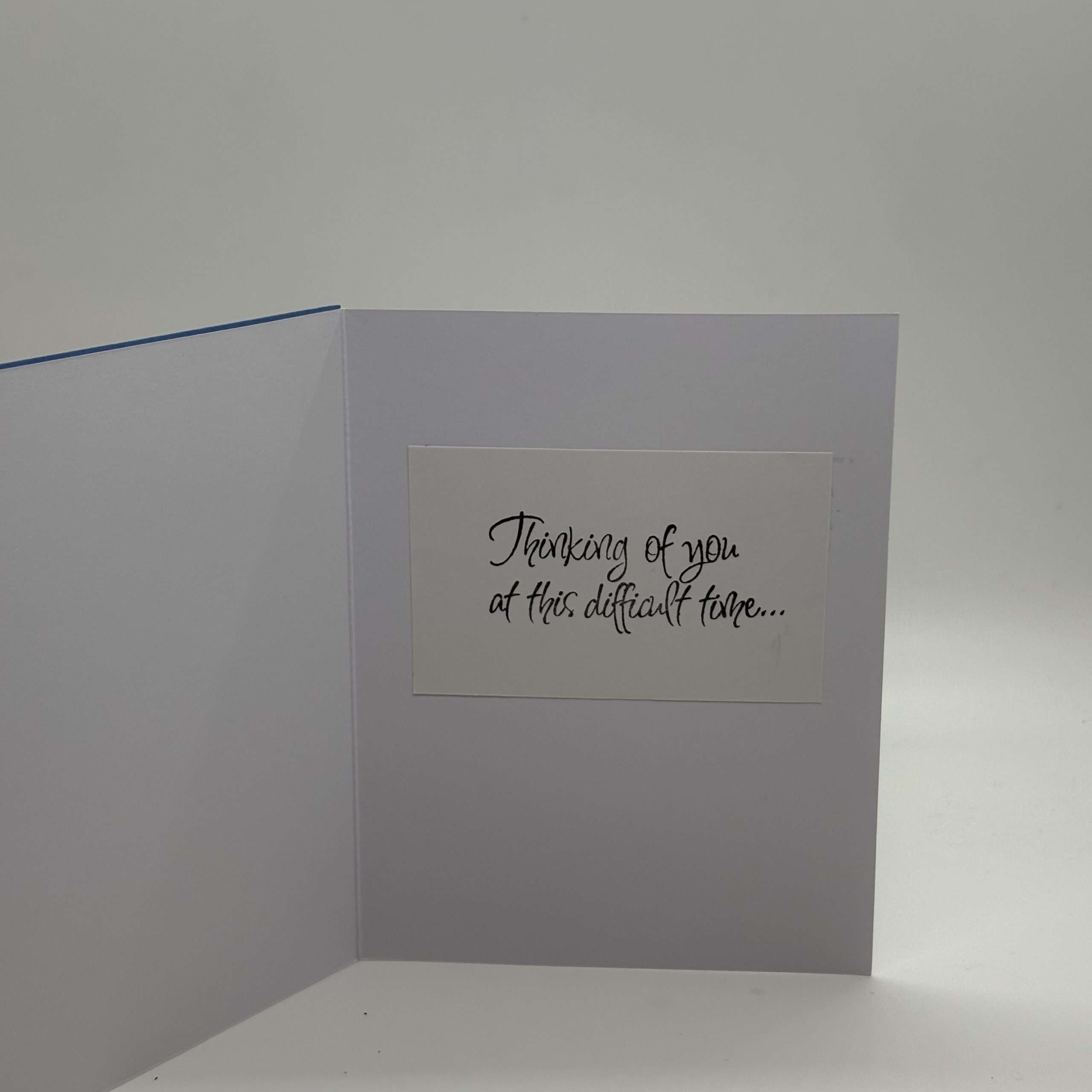 Purple Flowers Glitter Sympathy Card - Image 2