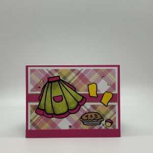 Apron And Pie Glitter Mother's Day Card