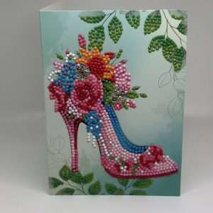 Pink High Heel Shoe Dots Friendship Card