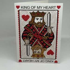 King Playing Card Dots For Him Card