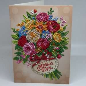 Bunch Of Flowers Dots Mother's Day Card