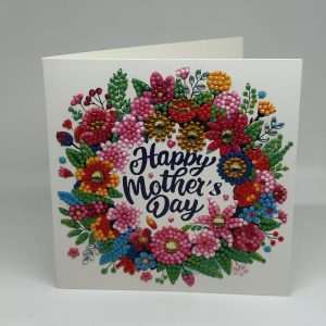 Flower Wreath Dots Mother's Day Card