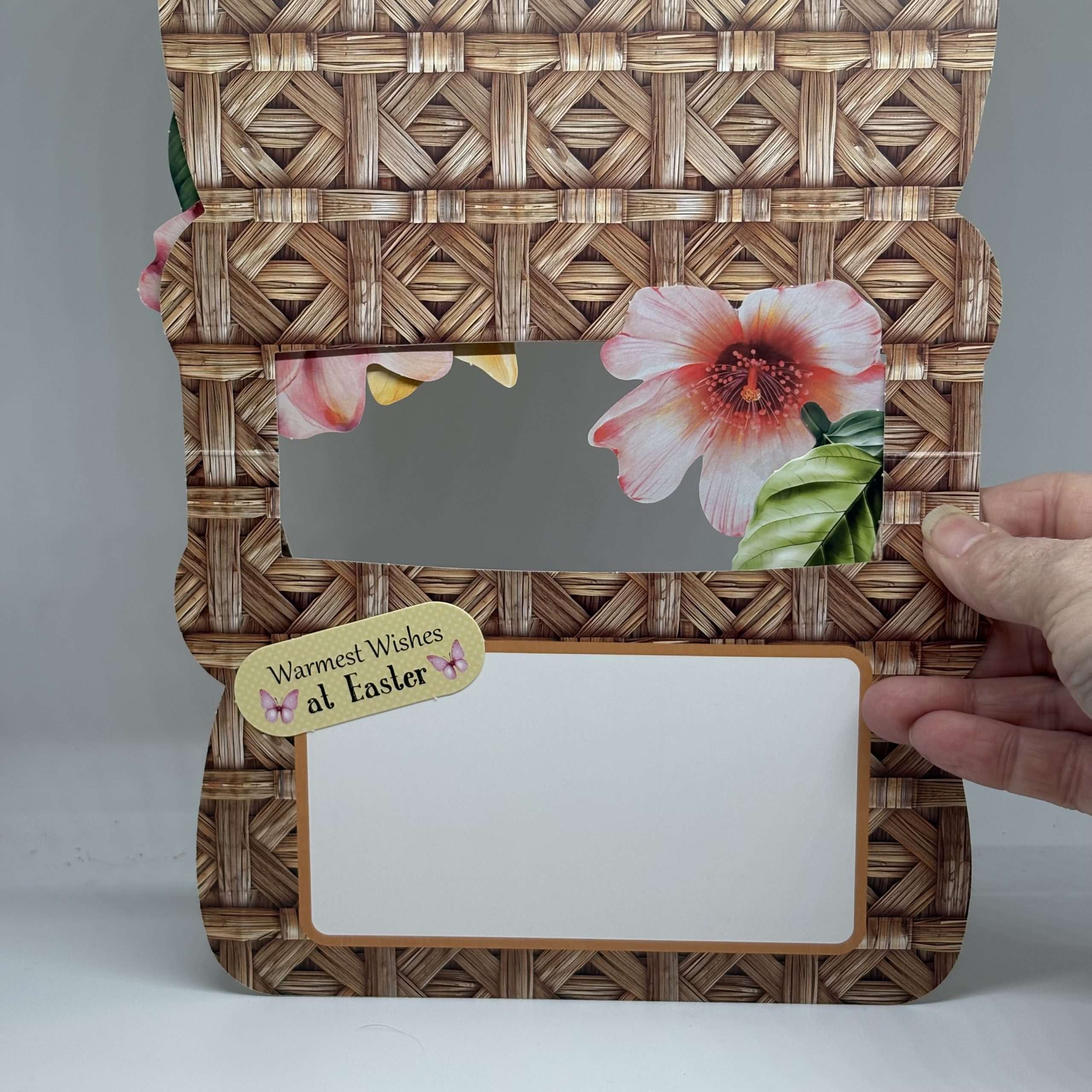 Oversized Yellow Basket Filled With Flowers Easter Basket - Image 3