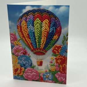 Beaded Hot Air Balloon Inspirational Card