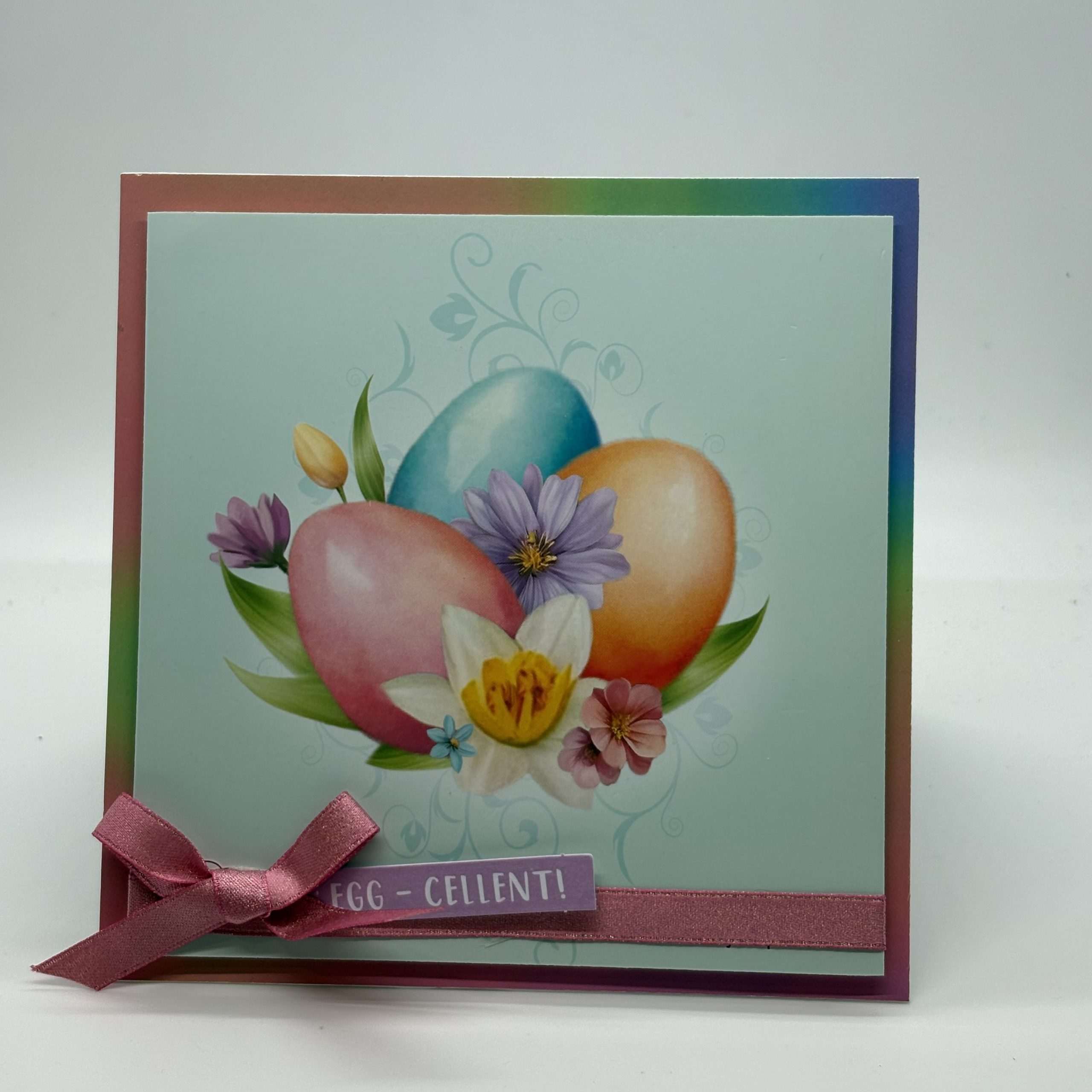 Group Of Eggs Easter Card