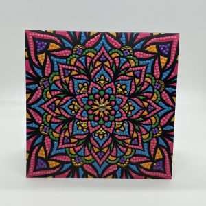 Beaded Colorful Design Blank Card