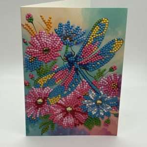 Beaded Dragonfly Inspirational Card